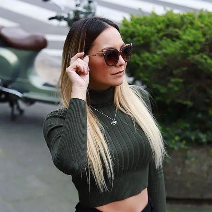 Augen Halskette mit Zirkonia Stein Ein Symbol aus Licht und Geschichte 3