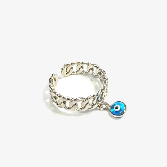 Cuban Ring Nazar – Verstellbar – Stil trifft auf Schutz
Unser Cuban Ring Nazar – Verstellbar vereint modernes Cuban-Chain-Design mit der kraftvollen Symbolik des Nazar-Auges. Das stilvolle Muster steht für Stärke und Trendbewusstsein, während das Nazar-Auge Schutz vor negativen Energien bietet.
Gefertigt aus hochwertigem Edelstahl und individuell verstellbar, bietet dieser Ring nicht nur höchsten Tragekomfort, sondern auch eine perfekte Passform für jeden Finger. Ob als trendiges Accessoire oder als bedeu