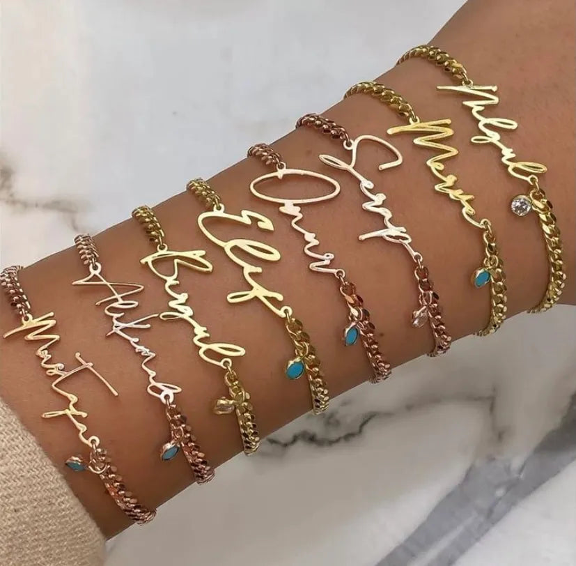 Künstler Design Armband mit Panzerkette – Kunst trifft Charakter