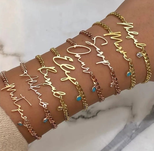 Künstler Design Armband mit Panzerkette – Kunst trifft Charakter