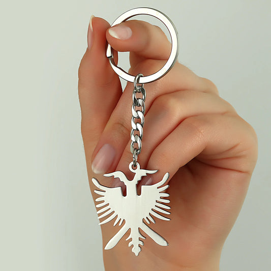 Schlüsselanhänger Adler – Kraftvolles Symbol aus Edelstahl