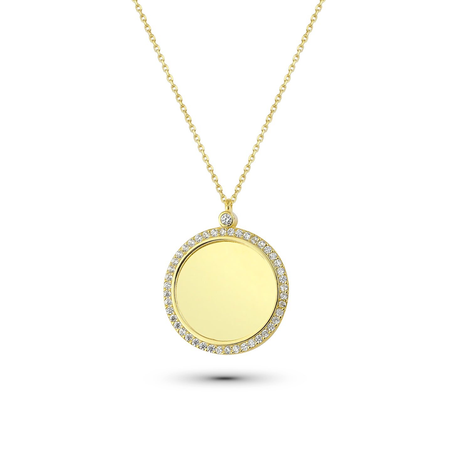 Plättchenkette mit Steinumrandung