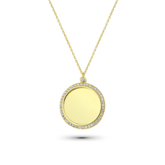 Plättchenkette mit Steinumrandung