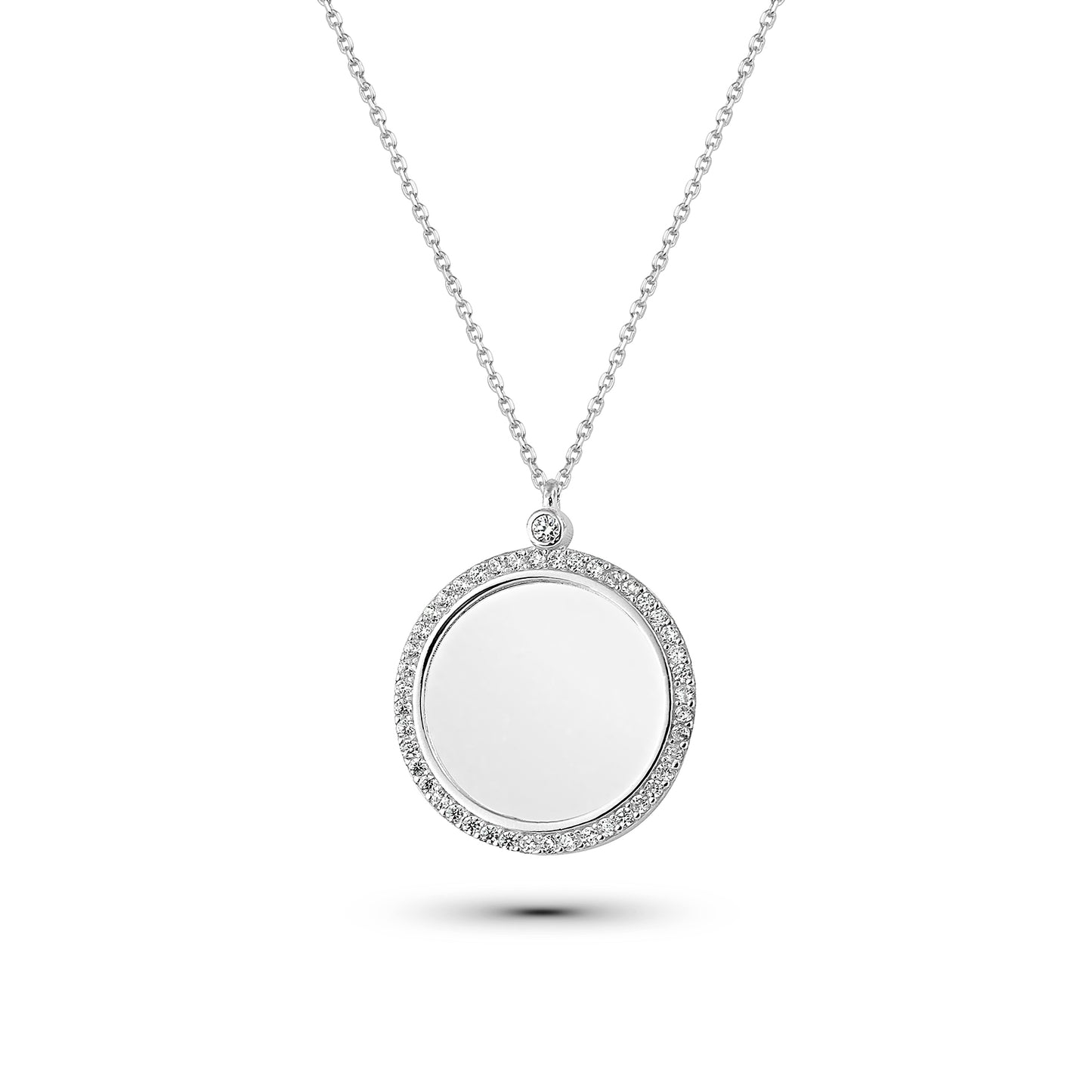 Plättchenkette mit Steinumrandung