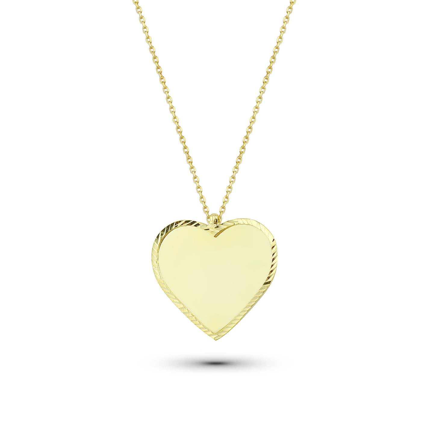 Personalisierte Plättchenkette aus 925 Silber – Zarte Liebes-Halskette mit Gravur