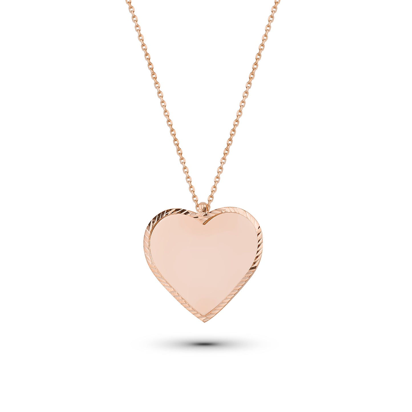 Personalisierte Plättchenkette aus 925 Silber – Zarte Liebes-Halskette mit Gravur