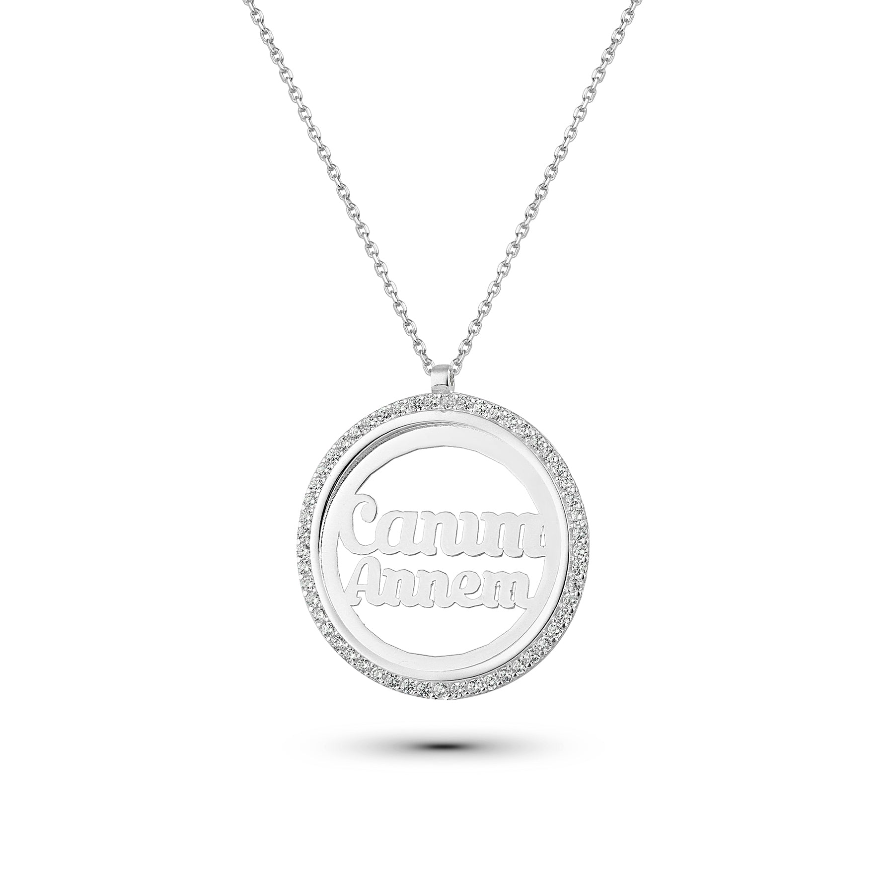 Canım Annem Kette mit Steinumrandung – Ein funkelndes Dankeschön an die wichtigste Frau im Leben