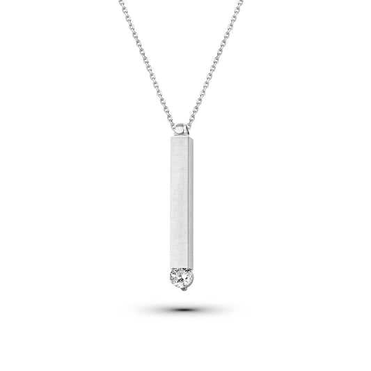 Barren Kette mit Hülse und Stein, Gratisgravur