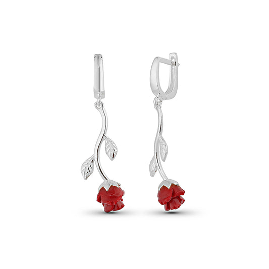 Rose Ohrringe - Orrechini Rosa Ein Hauch von Blüte. Ein Funken Ewigkeit.