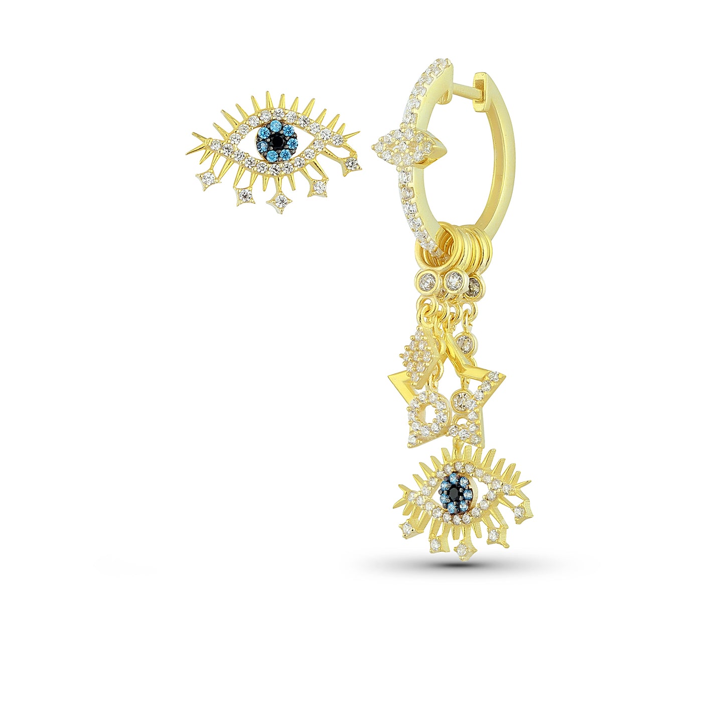 Augen Effekt Ohrringe – Mystischer Blick, Stilvolles Design