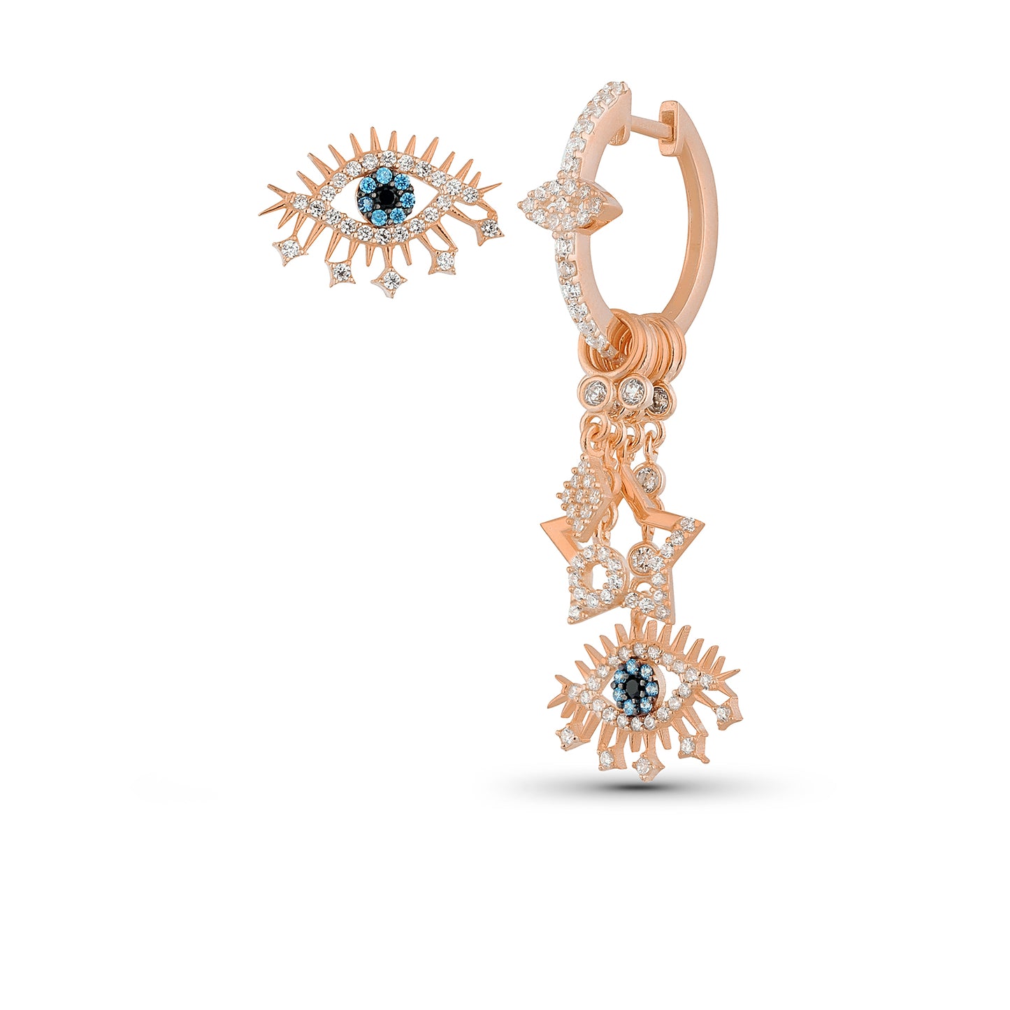 Augen Effekt Ohrringe – Mystischer Blick, Stilvolles Design