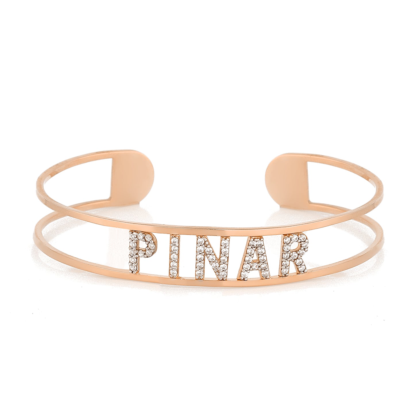 Personalisierter Armreif Bis zu 10 Wunschbuchstaben Namensarmband