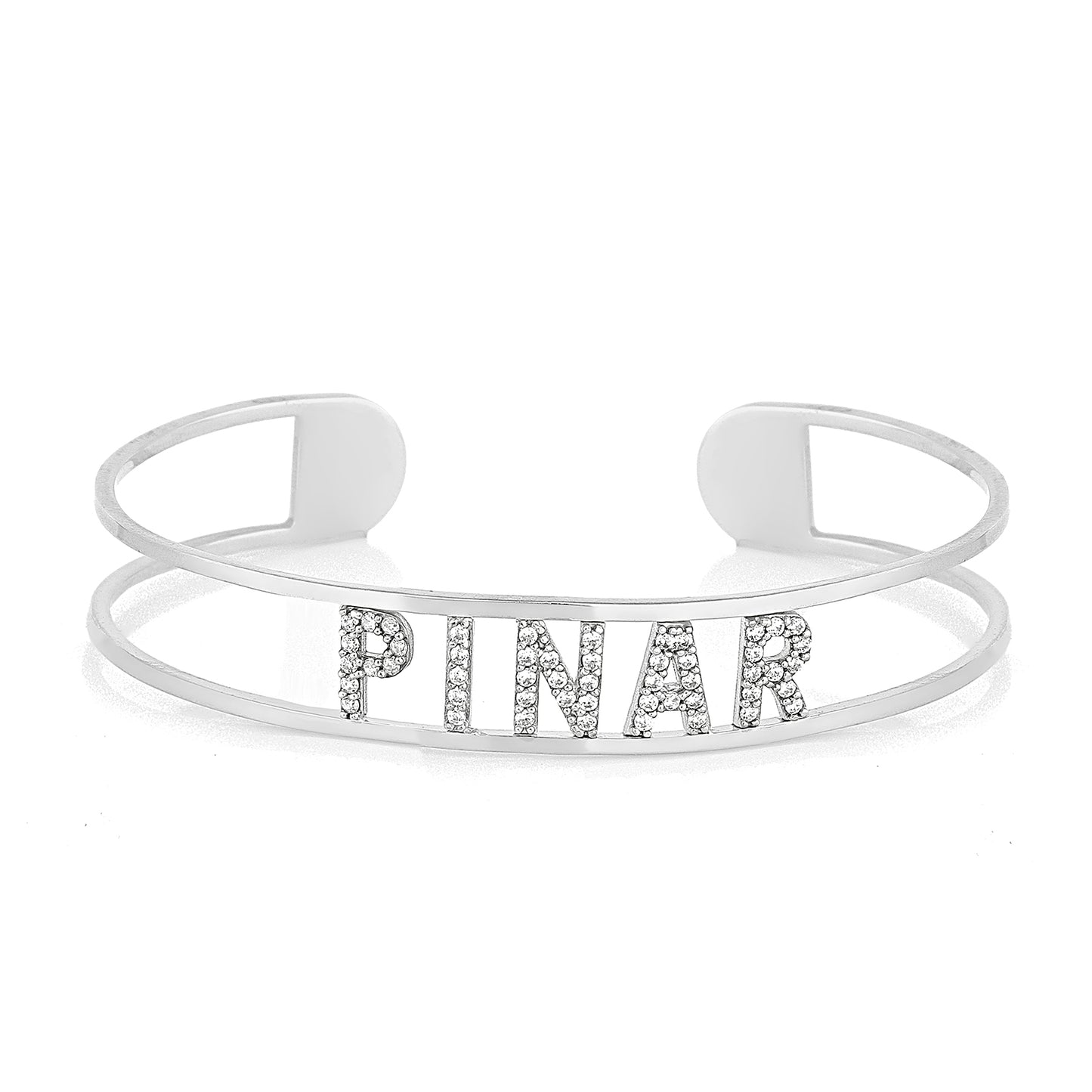 Personalisierter Armreif Bis zu 10 Wunschbuchstaben Namensarmband