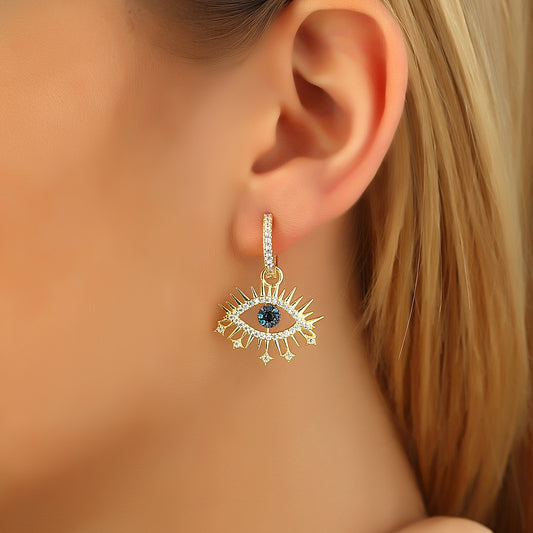 Nazar The Sun Ohrringe – Schutz & Eleganz in Einem