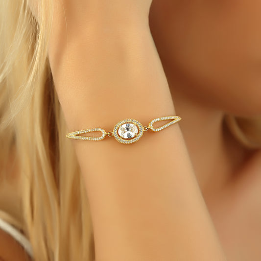 Kristallarmband mit großem Stein – Ein funkelndes Highlight für Ihr Handgelenk