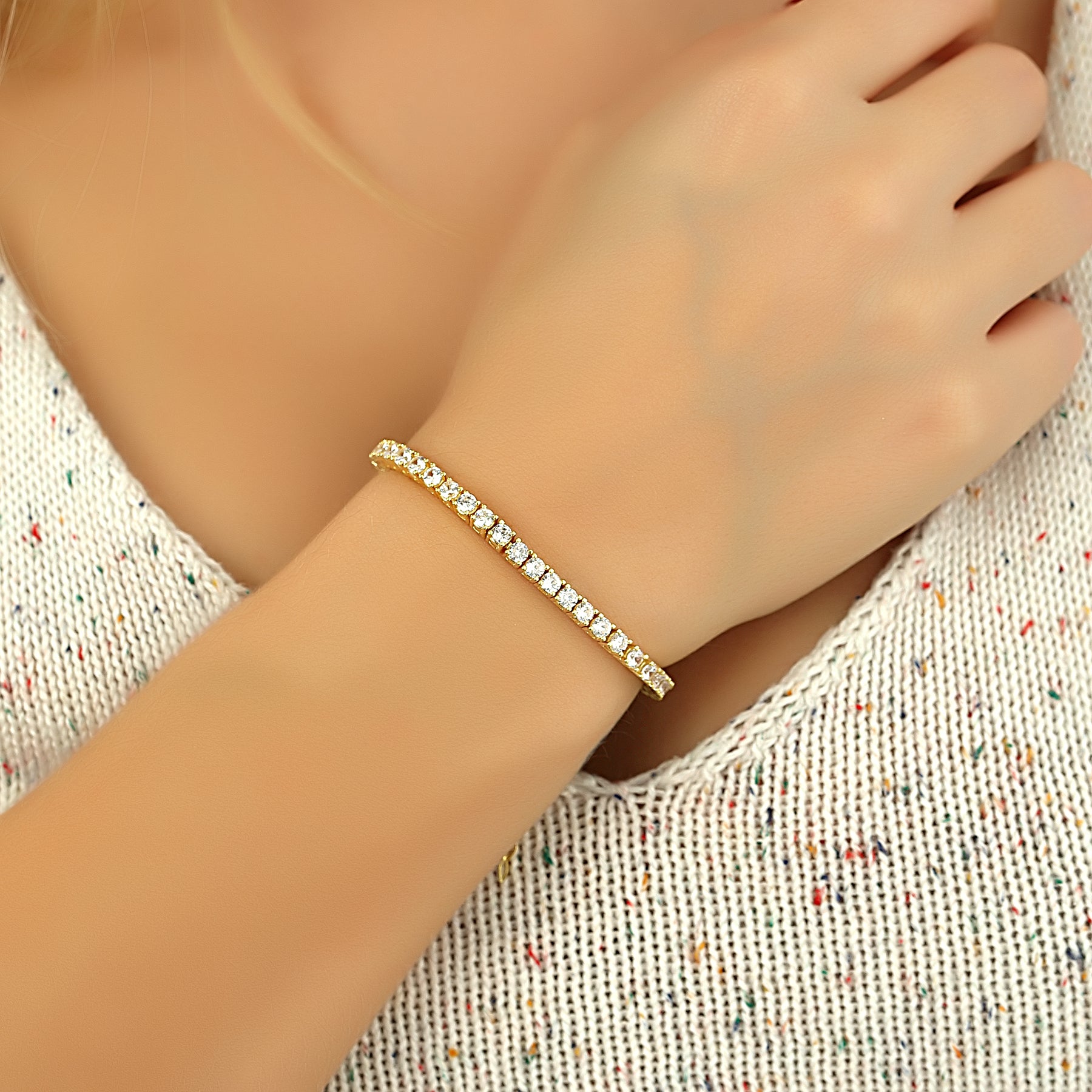 Kristall Tennis Armband – Funkelnde Eleganz für jedes Handgelenk