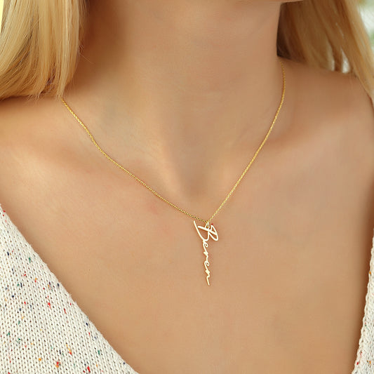 Künstler Design Kette-disegno dell'artiste Lettere - Senkrecht