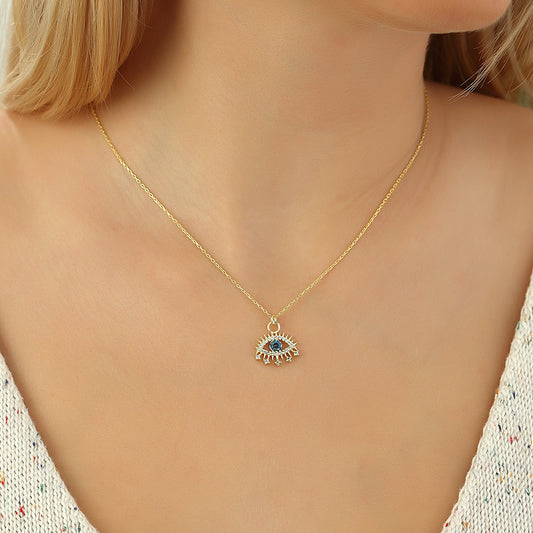 Devil Eye The Sun Kette – Mystische Eleganz und Schutz in einem Schmuckstück Nazar Halskette