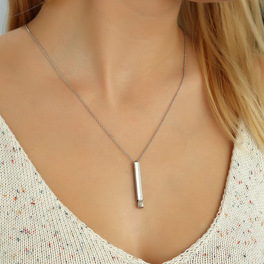 Barren Kette mit Hülse – Gratisgravur für deine persönliche Botschaft