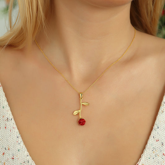 Rosenkette 925 Silber Vertikal – Eleganz in ihrer feinsten Form