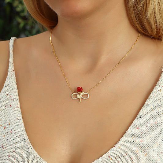 Rose Infinity Kette – Unendliche Liebe in einem eleganten Schmuckstück