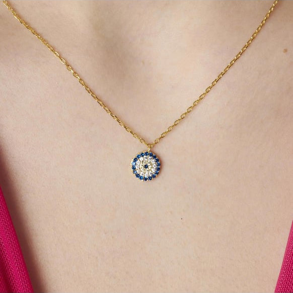 Nazar Halskette mit einem Anhänger Schutz trifft auf Eleganz 3