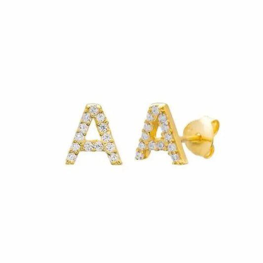 Buchstaben-Ohrringe (Stecker) - Orecchini di Lettere