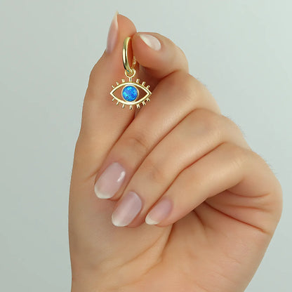 Augen Effekt Ohrringe mit Opal – Schutz trifft auf Eleganz