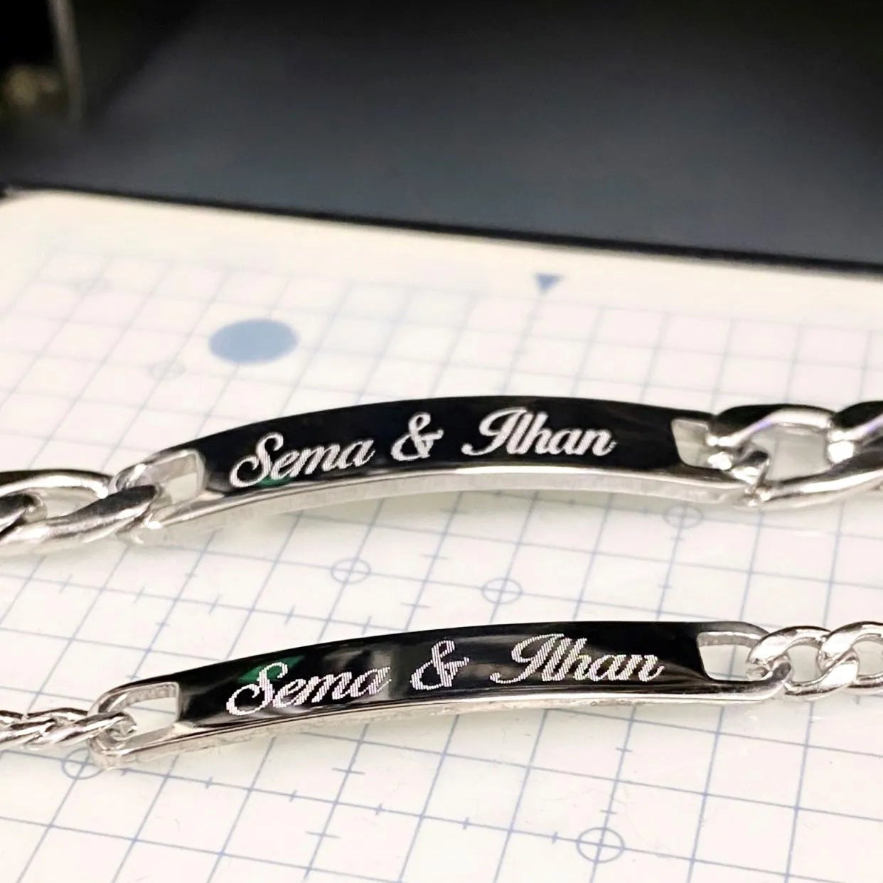 Partnerarmbänder aus Edelstahl Symbol der Zusammengehörigkeit